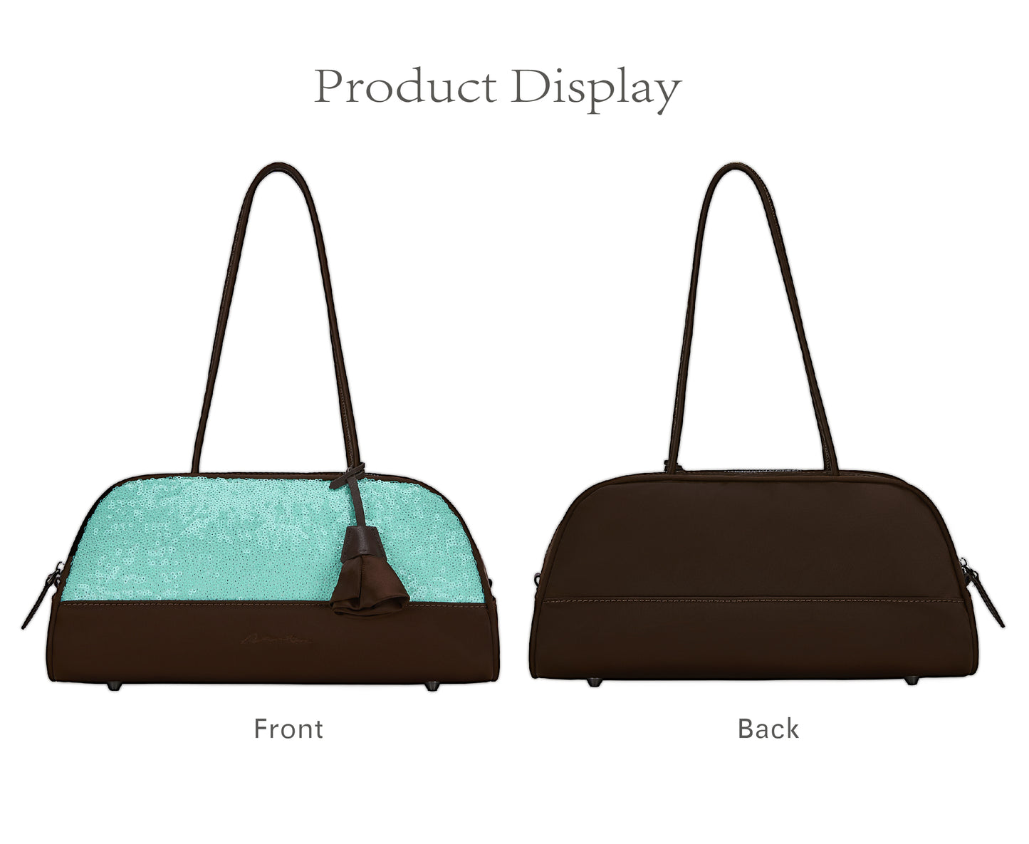 Mint Chocolate baguette bag