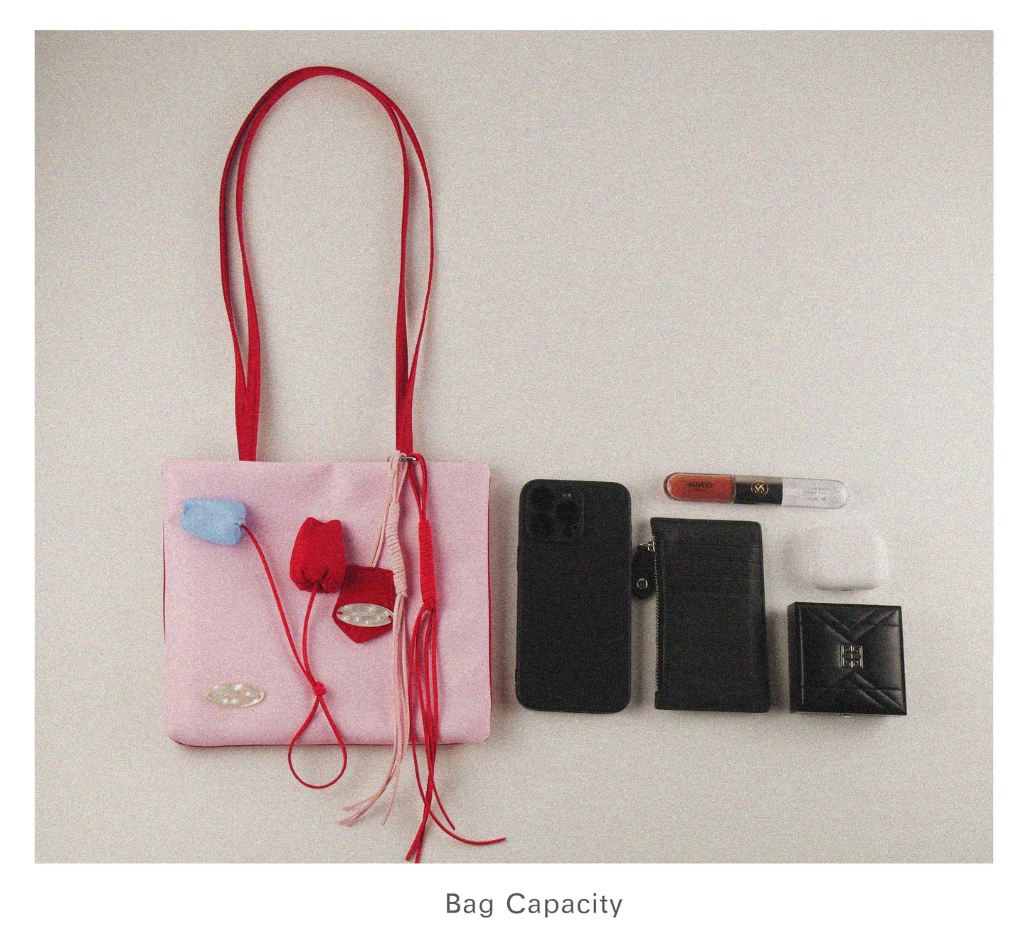 Color-Block Tulip Pink Nylon tote bag