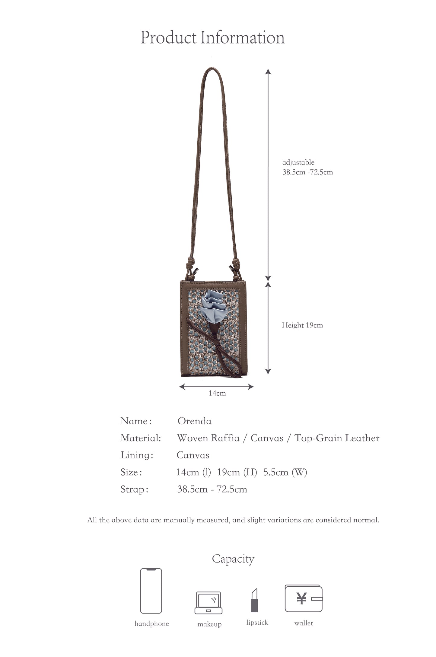 Orenda Black Woven Raffia bag