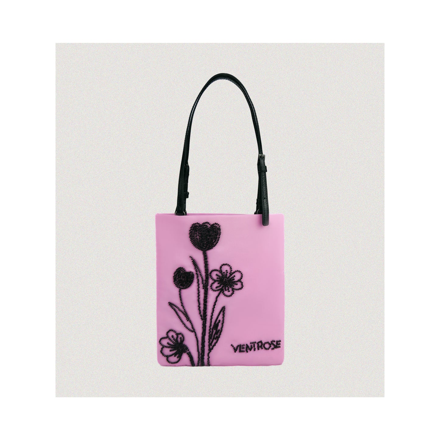 Juliet Pink beaded tote