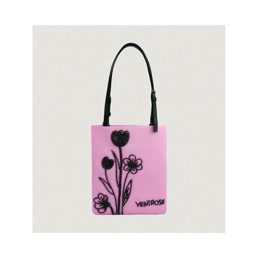 Juliet Pink beaded tote