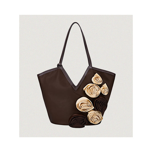 Blossom Brown V tote bag