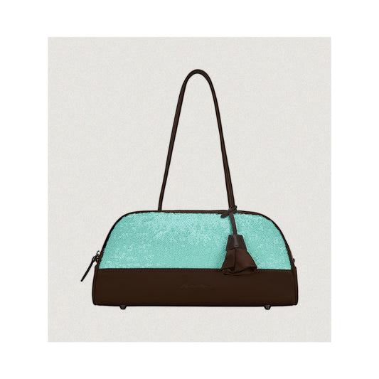 Mint Chocolate baguette bag